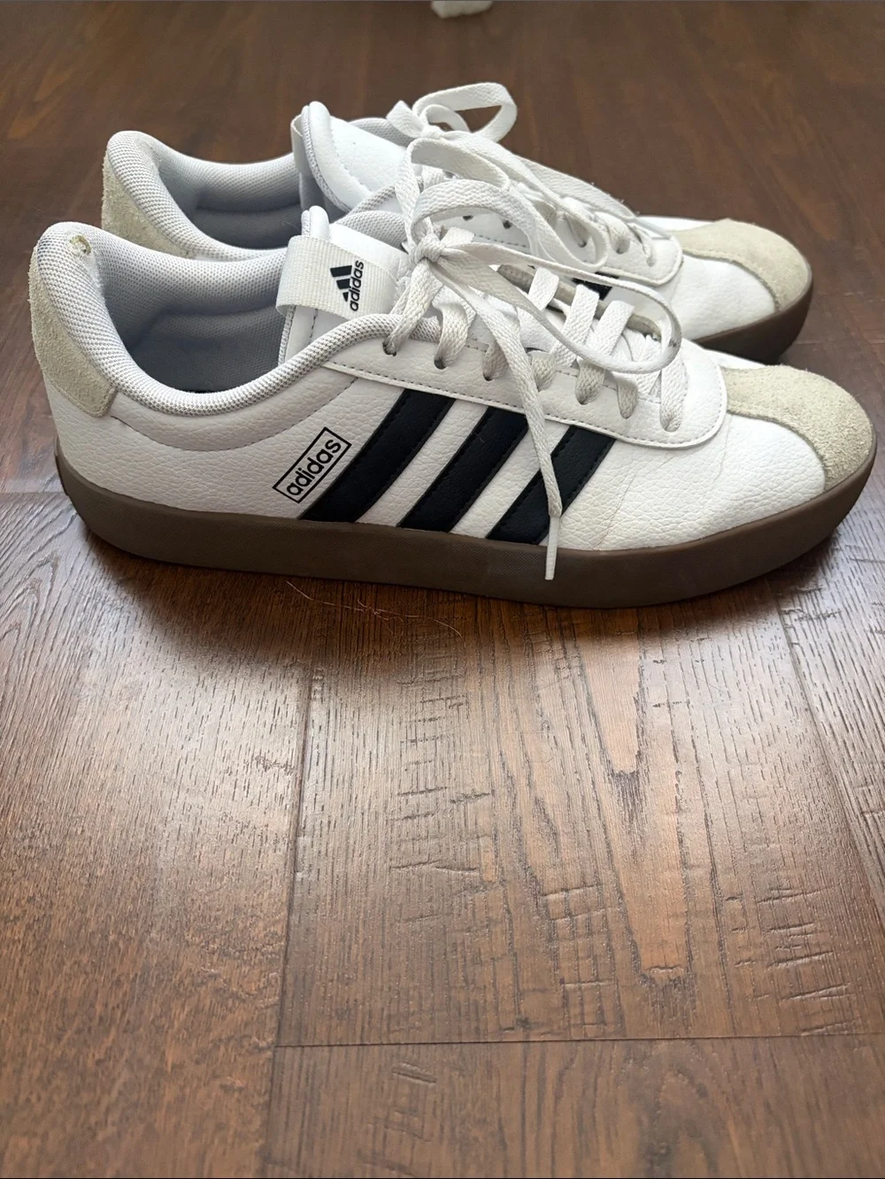 Women’s Adidas VL Court 3.0 Sneaker - with Black Stripes